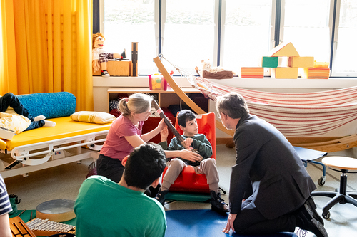 Schulbesuch Blaue Schule